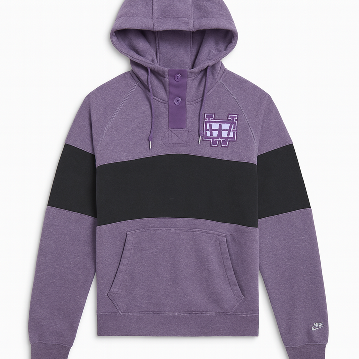 Felpa con cappuccio Nike viola, taglia unica