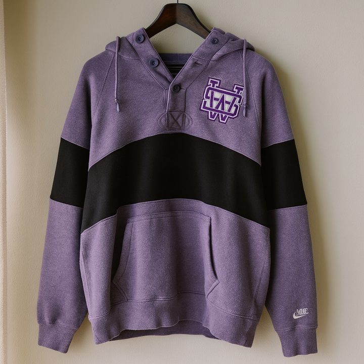 Felpa con cappuccio Nike viola, taglia unica - Appeso su gruccia