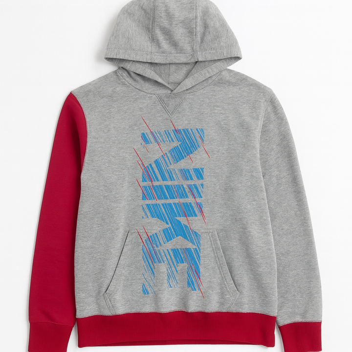 Nike Felpa XL Grigia con Stampa Grafica