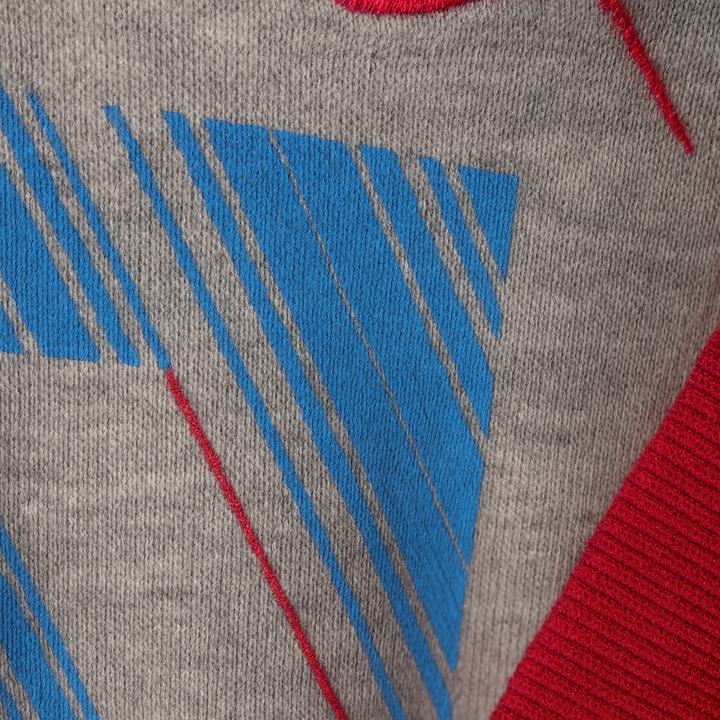 Nike Felpa XL Grigia con Stampa Grafica - Dettaglio tessuto/cuciture